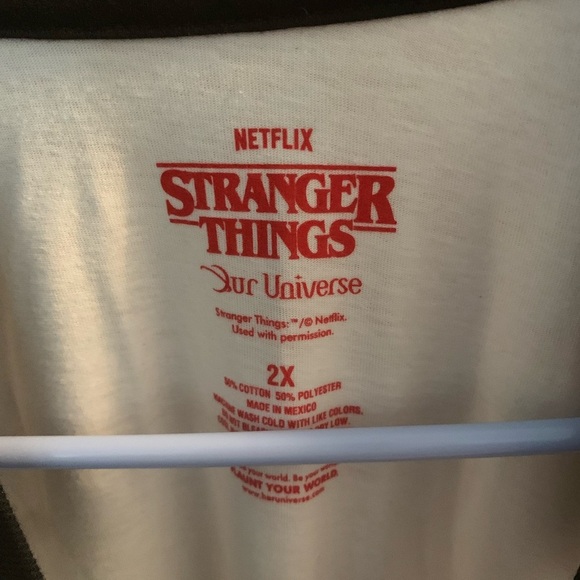 NWOT Stranger Things Hellfire Club Baseball T-Shirt, Adult 2X - Picture 3 of 5